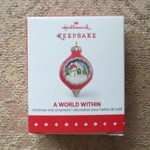 hallmark - keepsake - miniature - 'a world within' ornament - 2015
